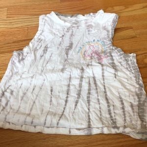 Disney little mermaid muscle tee with back cutout